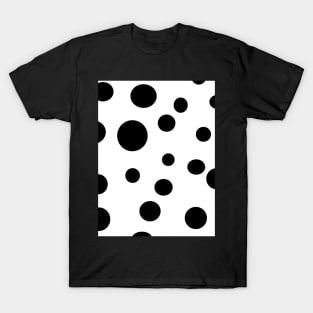 Simple fashionable design with Dalmation spots on white texture T-Shirt